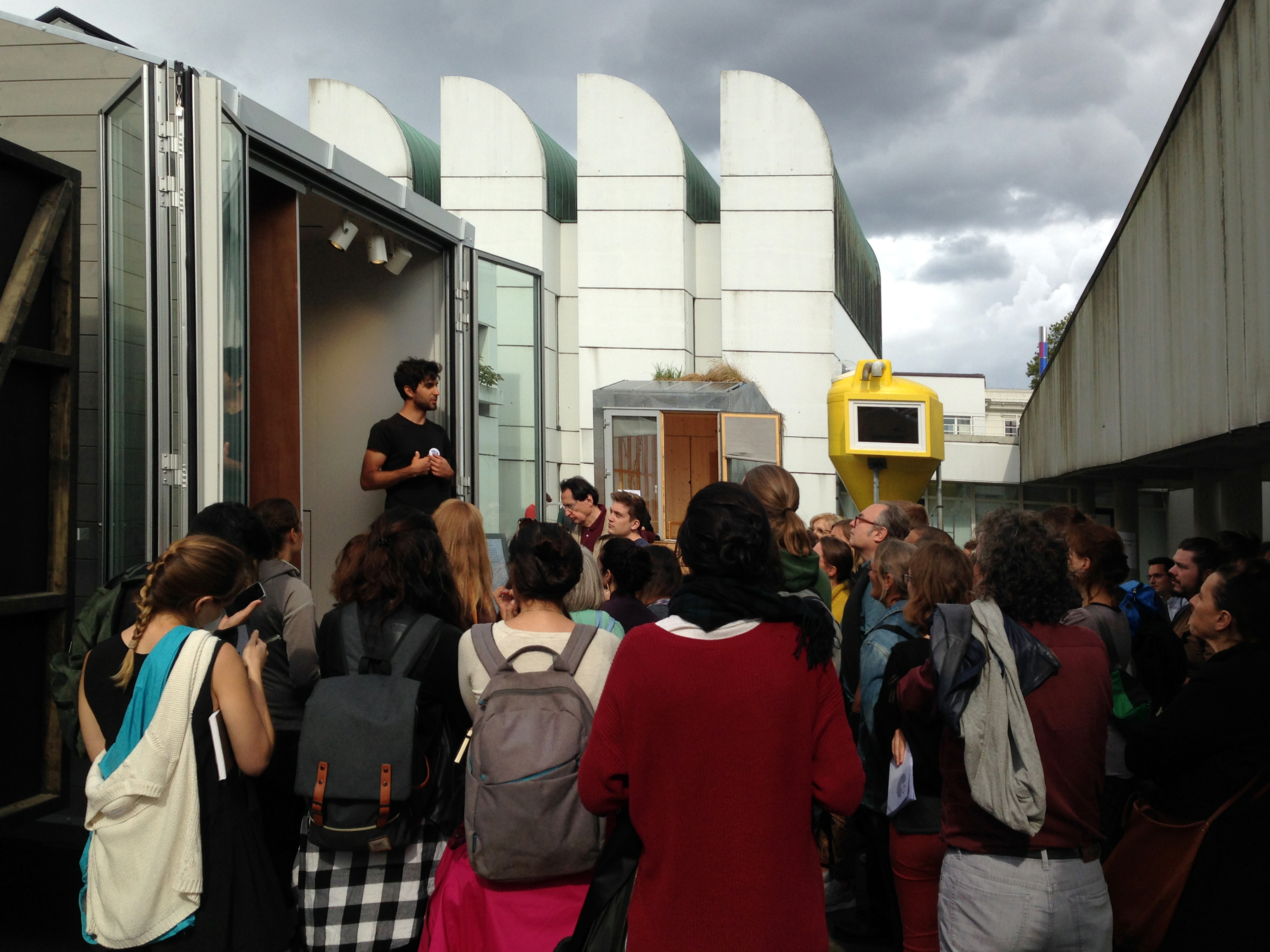 Open tinyHouse events taking place at Bauhaus Campus every monday. (Berlin, august 2017) © Raphael Behr